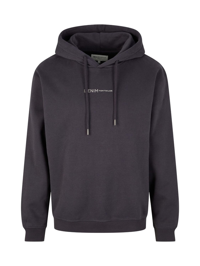 Tom Tailor Denim Herren Hoodie Kapuzenpullover PRINT  - Regular Fit