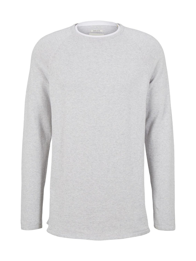 Tom Tailor Denim Herren Rundhals Pullover BASIC - Regular Fit