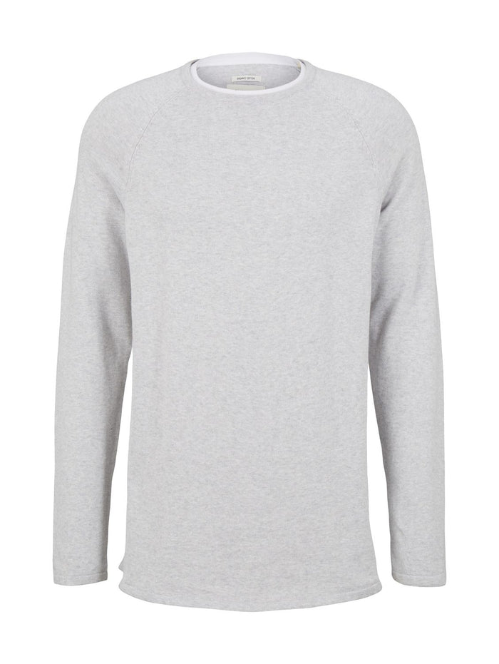 Tom Tailor Denim Herren Rundhals Pullover BASIC - Regular Fit