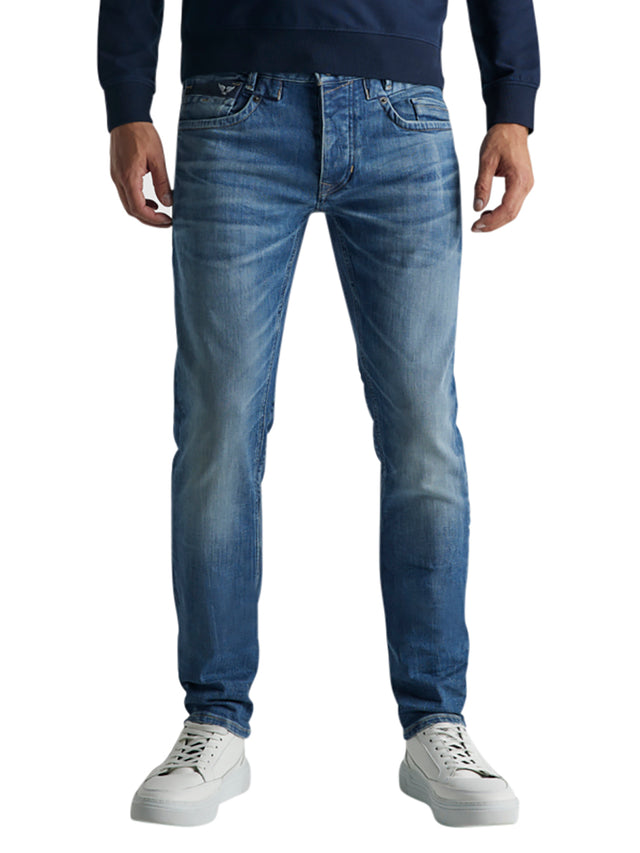 PME Legend Herren Jeans COMMANDER 3.0 - Relaxed Fit - Blau - Fresh Mid Blue