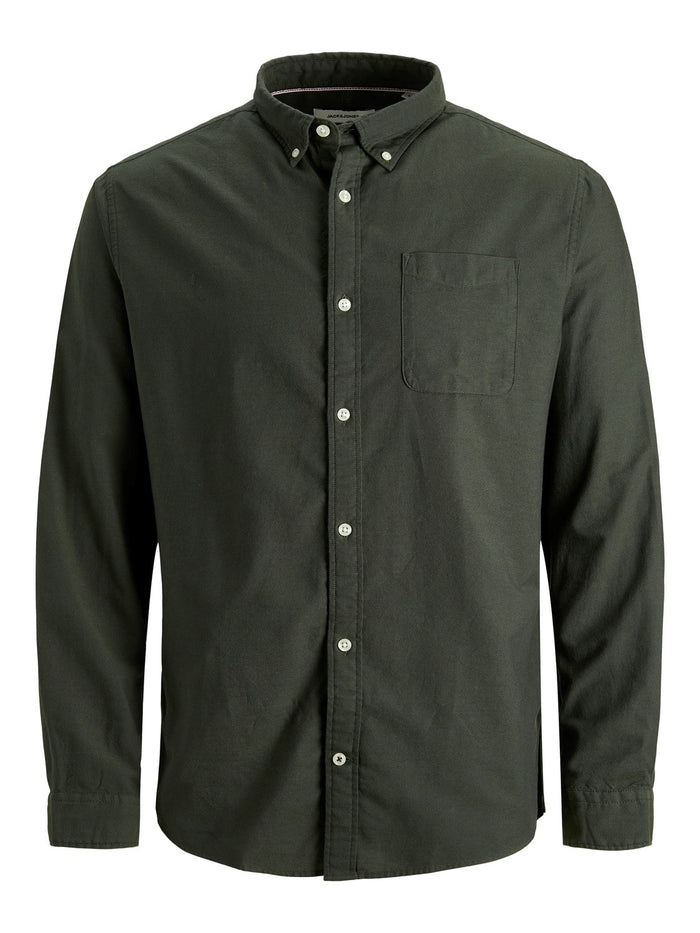 Jack & Jones Herren Freizeit Hemd JJEOXFORD Comfort Fit Plussize