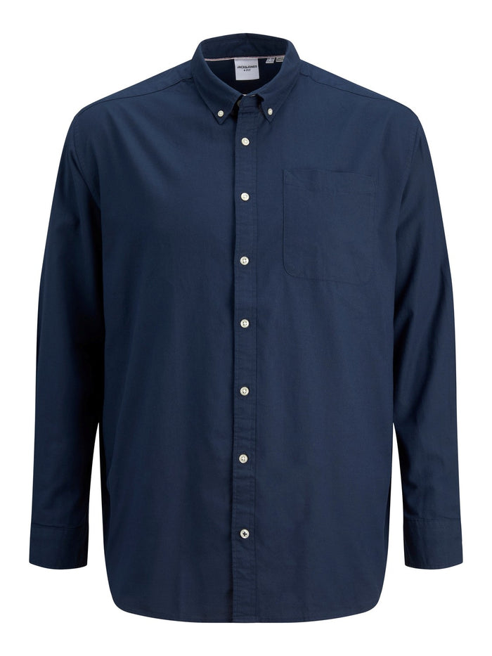 Jack & Jones Herren Freizeit Hemd JJEOXFORD Comfort Fit Plussize