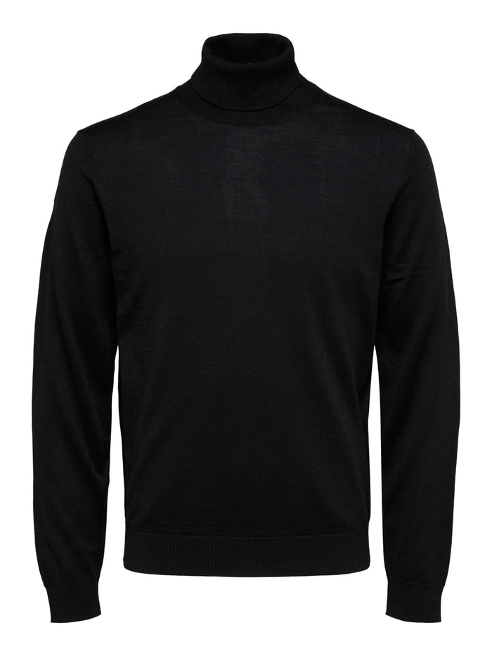 Selected Herren Rollkragen Pullover SLHTOWN MERINO COOLMAX Slim Fit