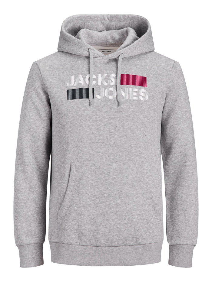Jack & Jones Herren Hoodie Kapuzenpullover JJECORP LOGO - Regular Fit Plussize