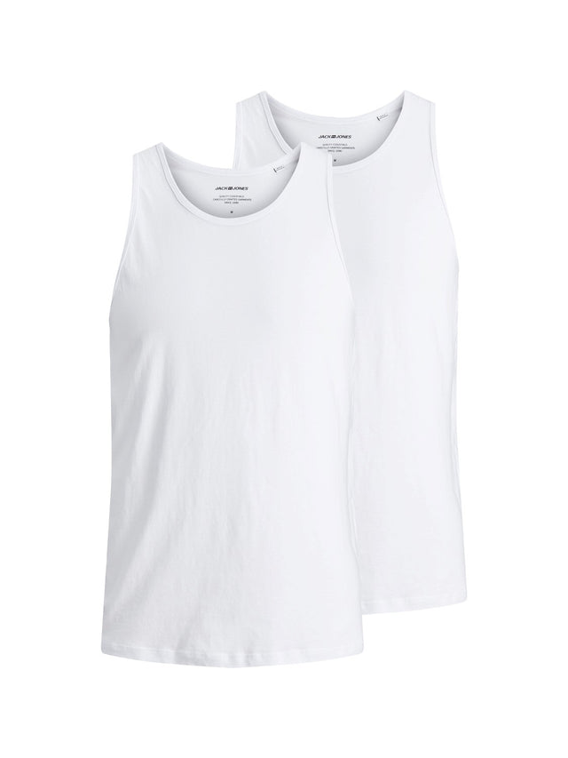 Jack & Jones Herren Rundhals Tank Top JACBASIC 2er PACK - Regular Fit