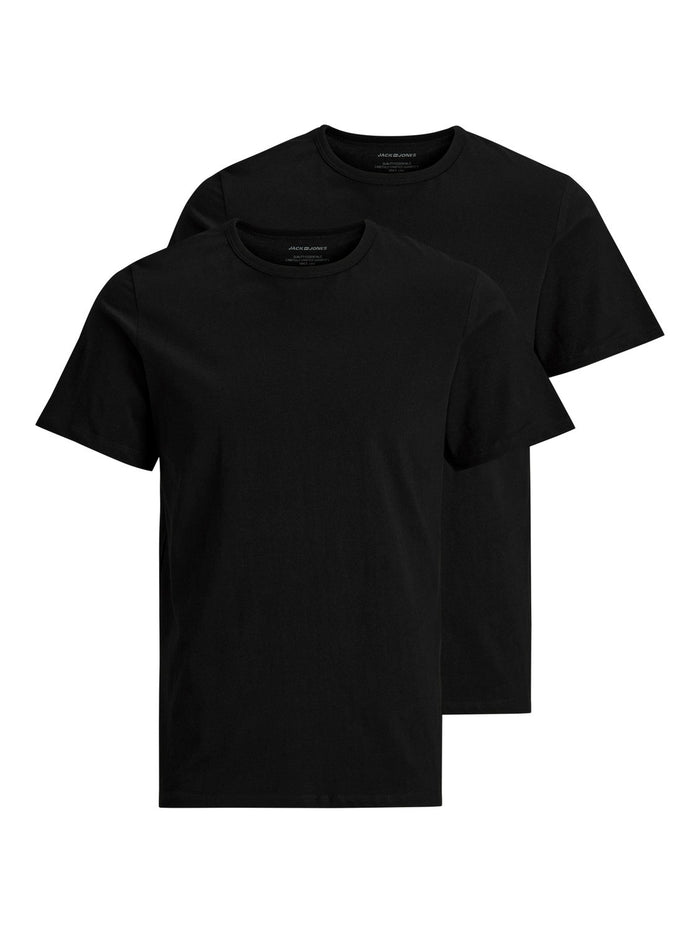 Jack & Jones Herren Rundhals T-Shirt JACBASIC 2er PACK - Regular Fit