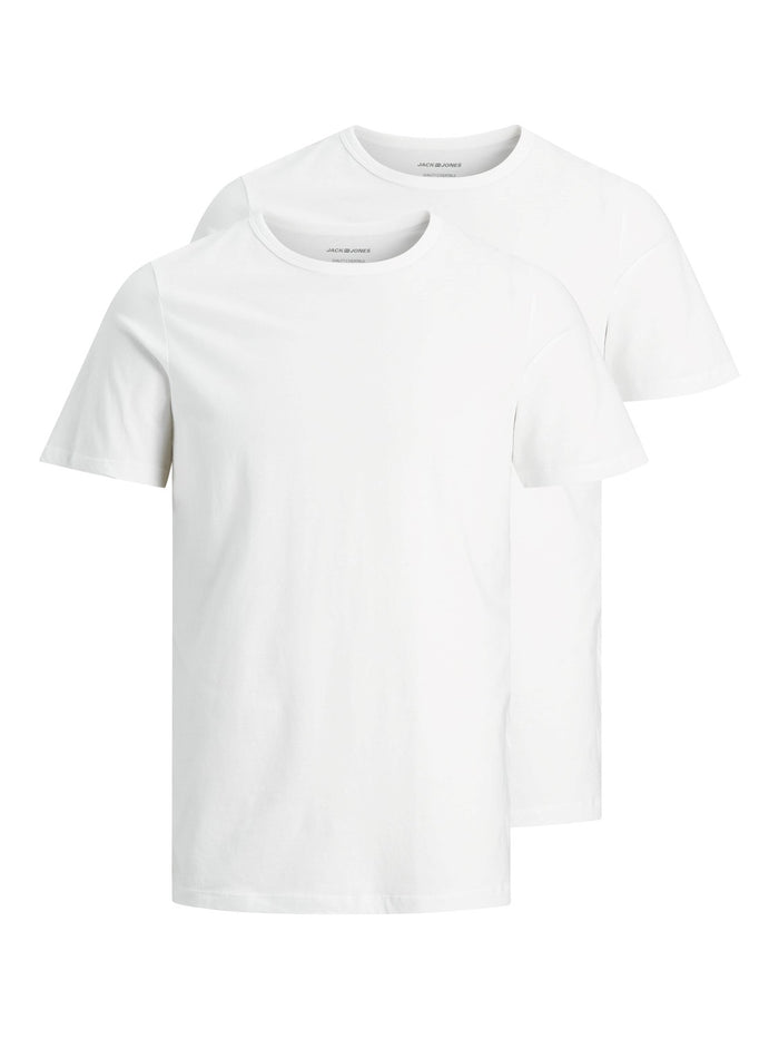 Jack & Jones Herren Rundhals T-Shirt JACBASIC 2er PACK - Regular Fit
