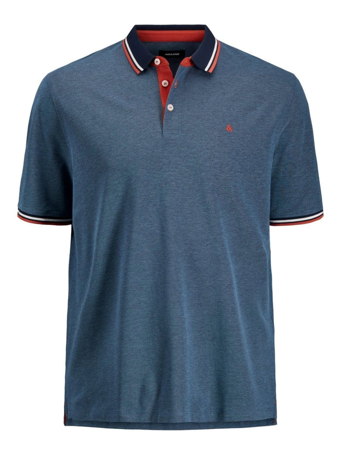 Jack & Jones Herren Poloshirt JJEPAULOS - Relaxed Fit Plussize