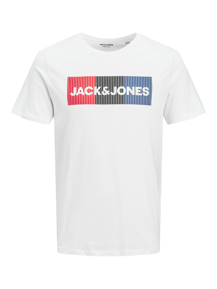 Jack & Jones Herren Rundhals T-Shirt JJECORP LOGO - Regular Fit Plussize
