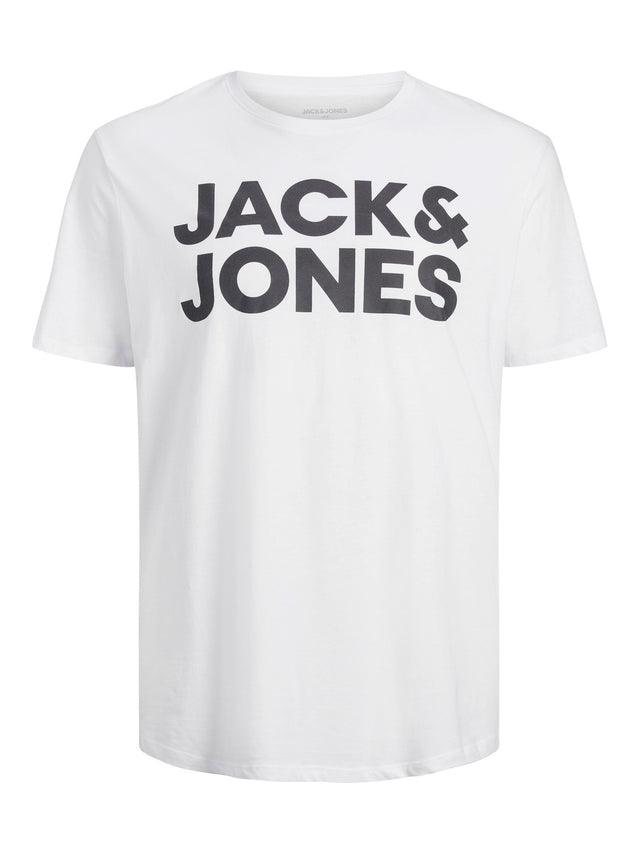 Jack & Jones Herren Rundhals T-Shirt JJECORP LOGO - Regular Fit Plussize