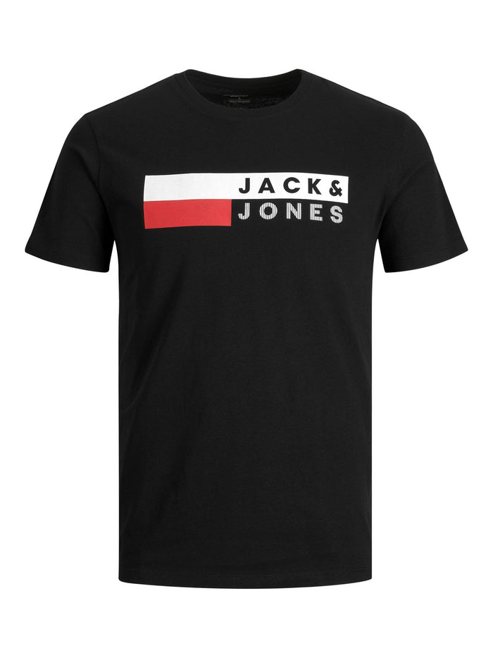 Jack & Jones Herren Rundhals T-Shirt JJECORP LOGO - Regular Fit Plussize