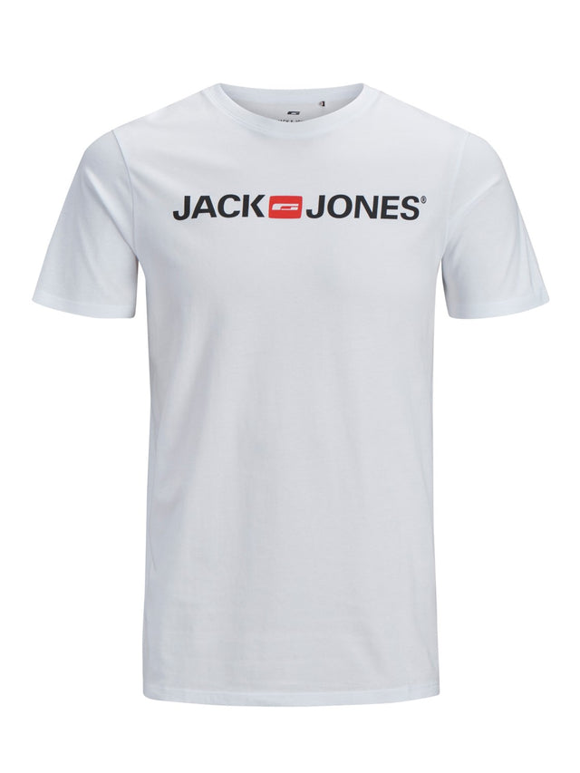 Jack & Jones Herren Rundhals T-Shirt JJECORP LOGO - Slim Fit Plussize