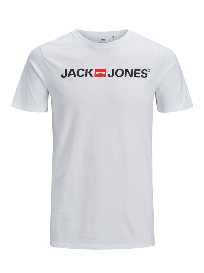 Jack & Jones Herren Rundhals T-Shirt JJECORP LOGO - Slim Fit Plussize
