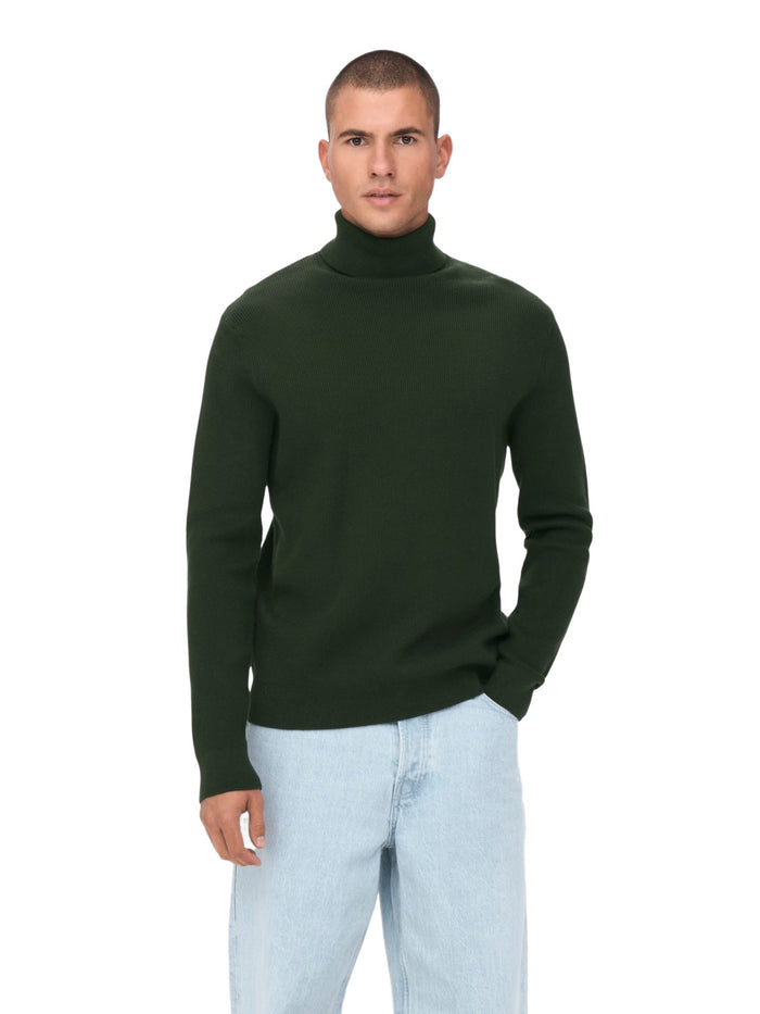Only & Sons Herren Rollkragen Pullover ONSPHIL - Regular Fit