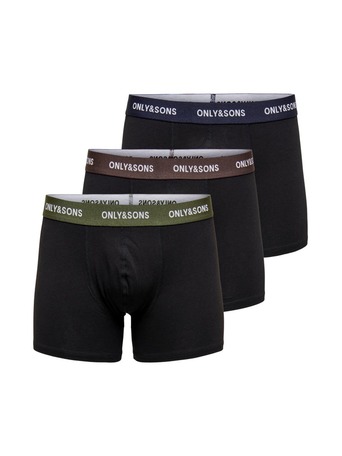 Only & Sons Herren Boxershorts ONSFIT TRUNK 3er Pack