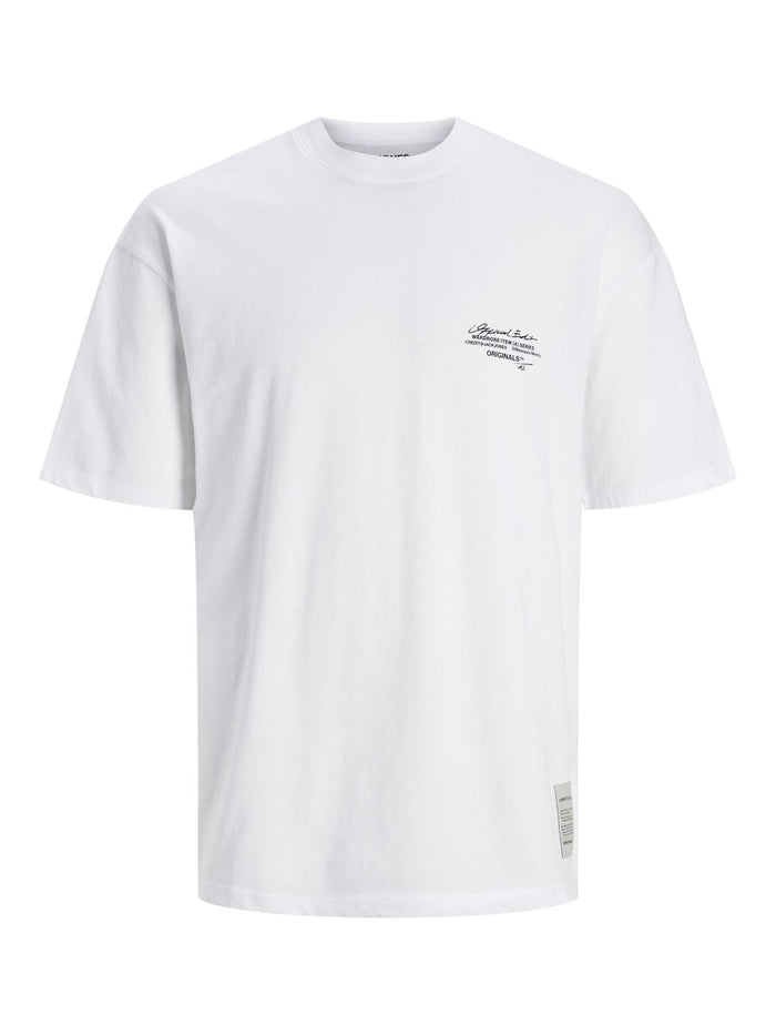 Jack & Jones Herren Rundhals T-Shirt JORTYPETEN - Relaxed Fit