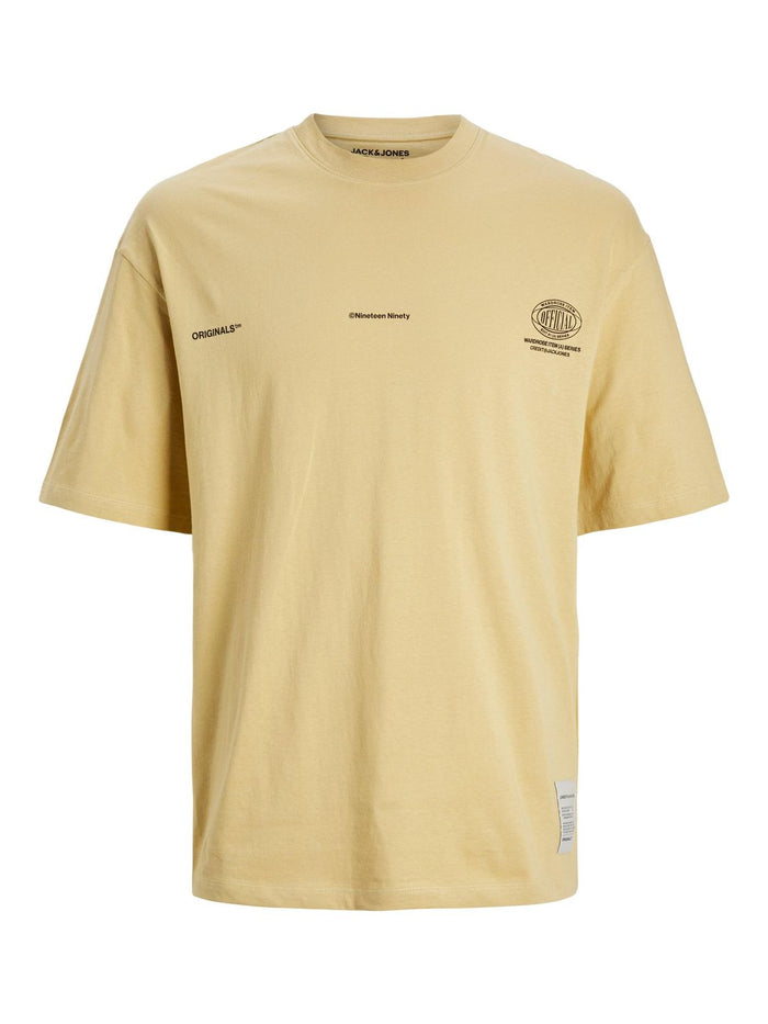 Jack & Jones Herren Rundhals T-Shirt JORTYPETEN - Relaxed Fit