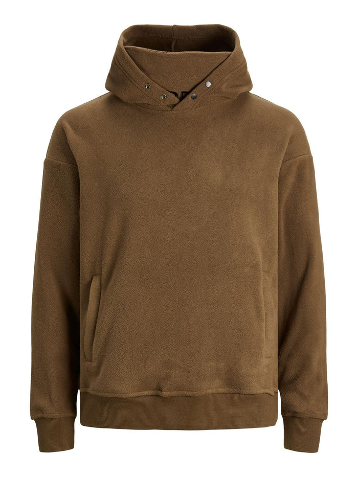 Jack & Jones Herren Hoodie Kapuzenpullover JCOMAP FLEECE - Relaxed Fit