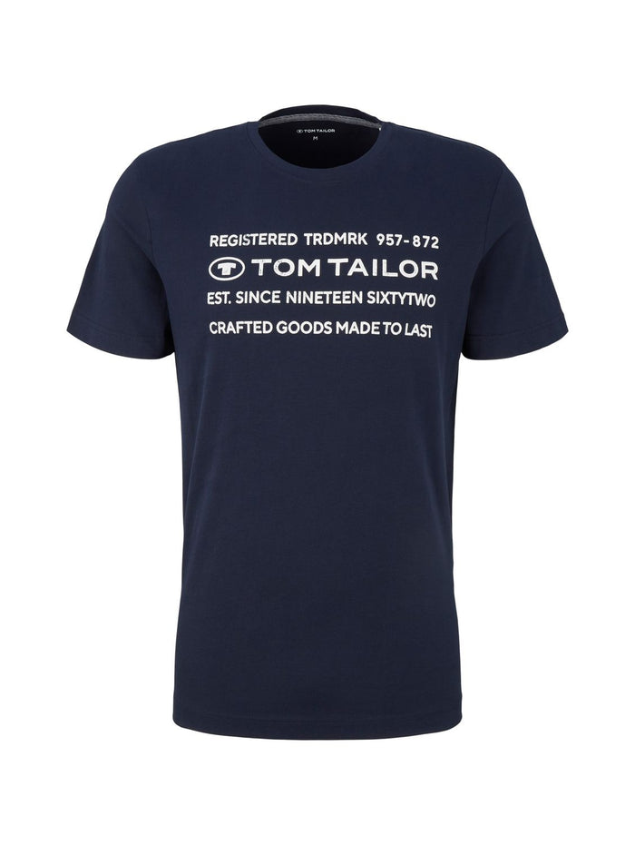 Tom Tailor Herren T-Shirt PRINTED BASIC - Regular Fit