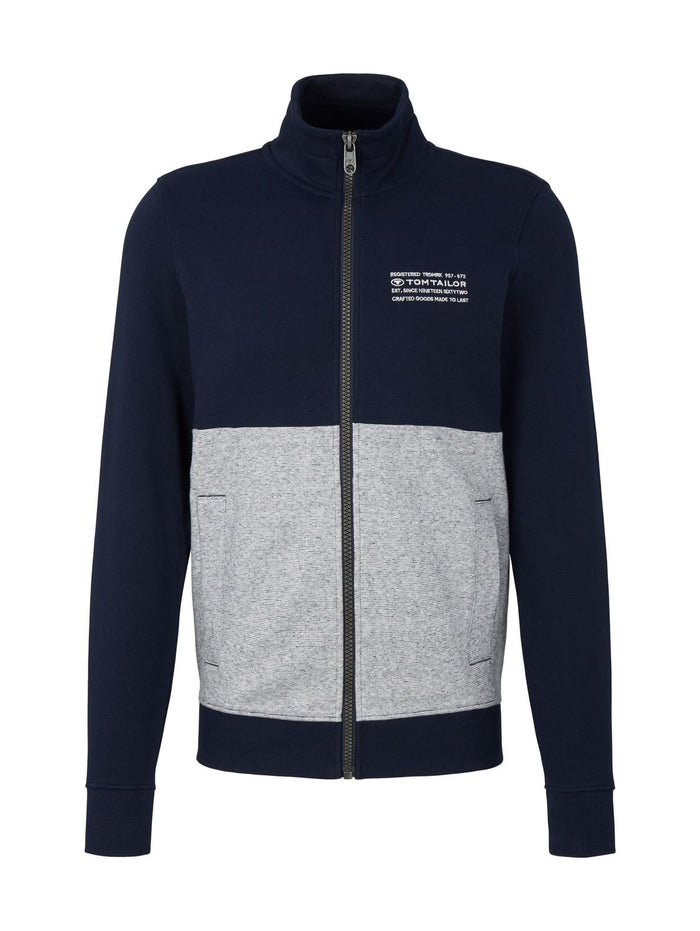 Tom Tailor Herren Sweatjacke STAND UP