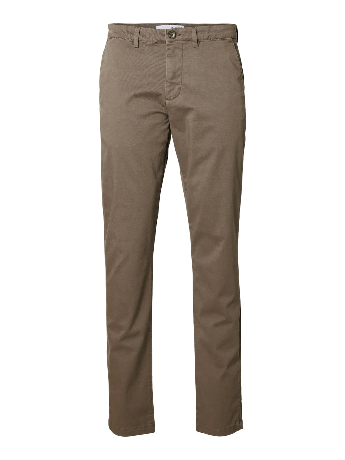 Pantalon Chino SELECTED HOMME Slhslim-miles - Coupe Slim Brossé - Taille Normale - Pour Look Décontracté