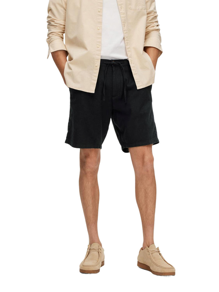 Selected Herren Chino Shorts SLHREGULAR-BRODY LINEN Regular Fit