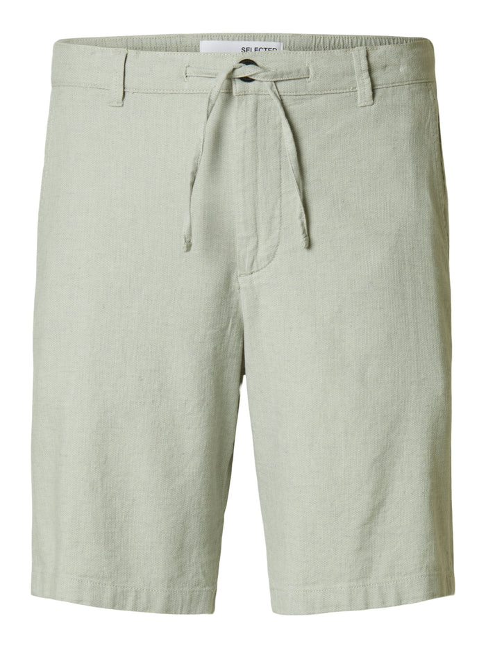 Selected Herren Chino Shorts SLHREGULAR-BRODY LINEN Regular Fit