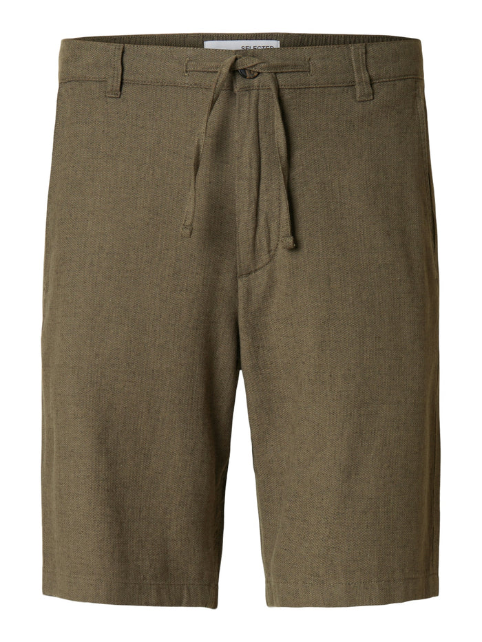 Selected Herren Chino Shorts SLHREGULAR-BRODY LINEN Regular Fit