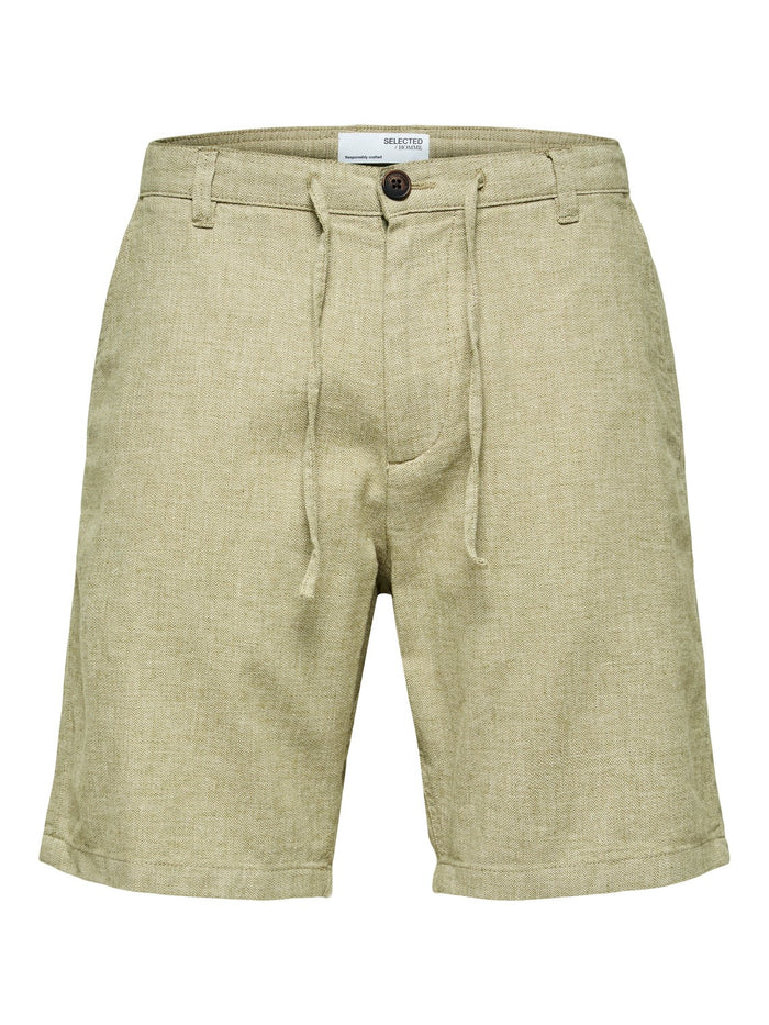 Selected Herren Chino Shorts SLHREGULAR-BRODY LINEN Regular Fit