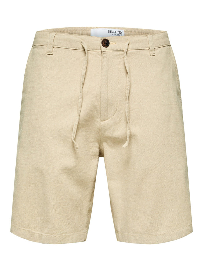 Selected Herren Chino Shorts SLHREGULAR-BRODY LINEN Regular Fit
