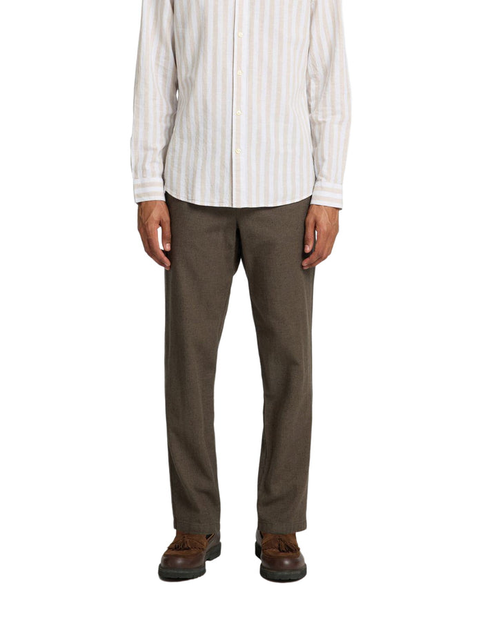 Selected Herren Chino Hose SLHCOMFORT-BRODY LINEN Comfort Fit