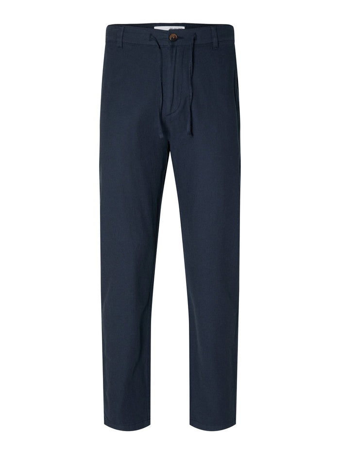 Selected Herren Chino Hose SLHCOMFORT-BRODY LINEN Comfort Fit