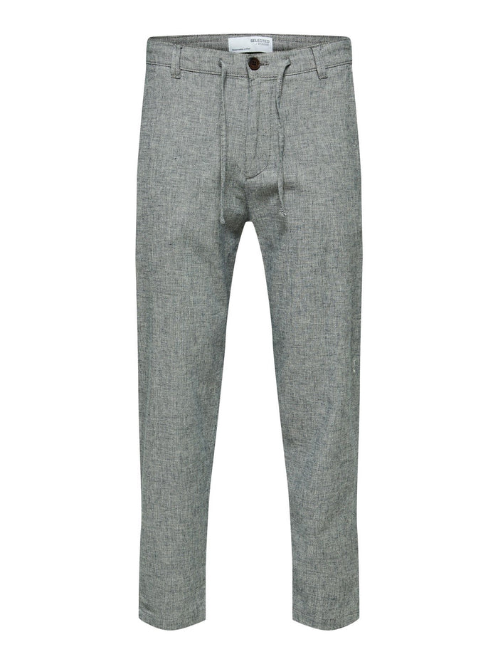 Selected Herren Chino Hose SLHCOMFORT-BRODY LINEN Comfort Fit