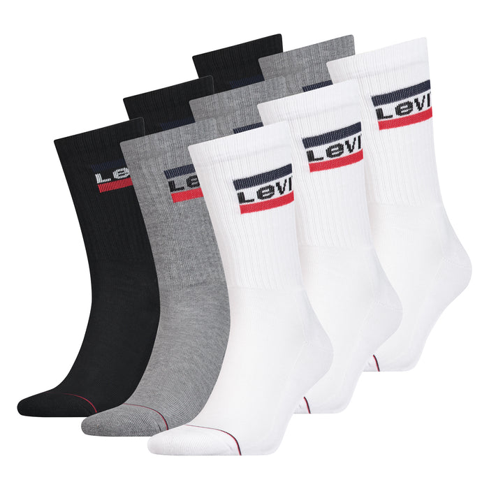 Levi's Unisex Socken Regular Cut 120SF SPRT LT 9er Pack