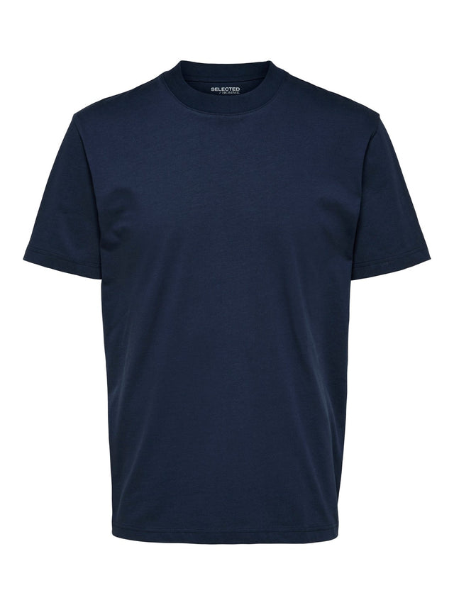Selected Homme Herren Rundhals T-Shirt SLHRELAXCOLMAN - Relaxed Fit