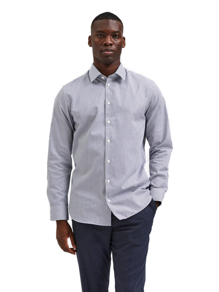 Selected Homme Herren Freizeithemd SLHSLIMETHAN - Slim Fit