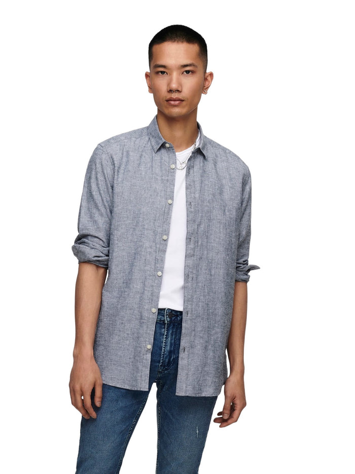 Only & Sons Herren Freizeit Hemd ONSCAIDEN - Slim Fit