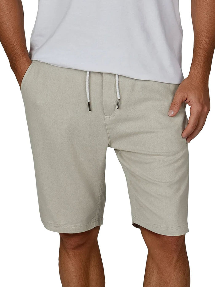 riverso Leinen Shorts Herren Sommer Regular Fit RIVOliver