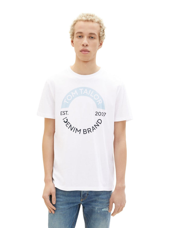Tom Tailor Denim Herren T-Shirt PRINTED - Regular Fit