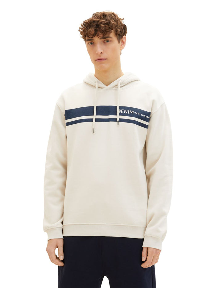 Tom Tailor Denim Herren Hoodie Kapuzenpullover PRINTED - Regular Fit