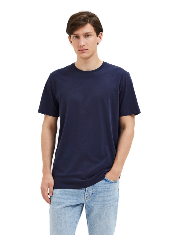 Selected Homme Herren Rundhals T-Shirt SLHASPEN - Regular Fit