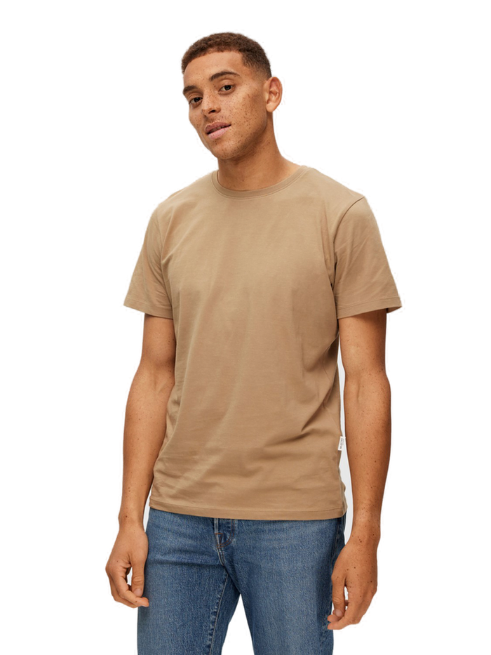Selected Homme Herren Rundhals T-Shirt SLHASPEN - Regular Fit