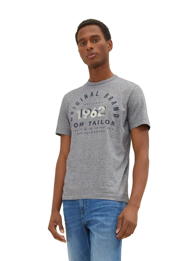 Tom Tailor Herren T-Shirt PRINTED 1962 - Regular Fit
