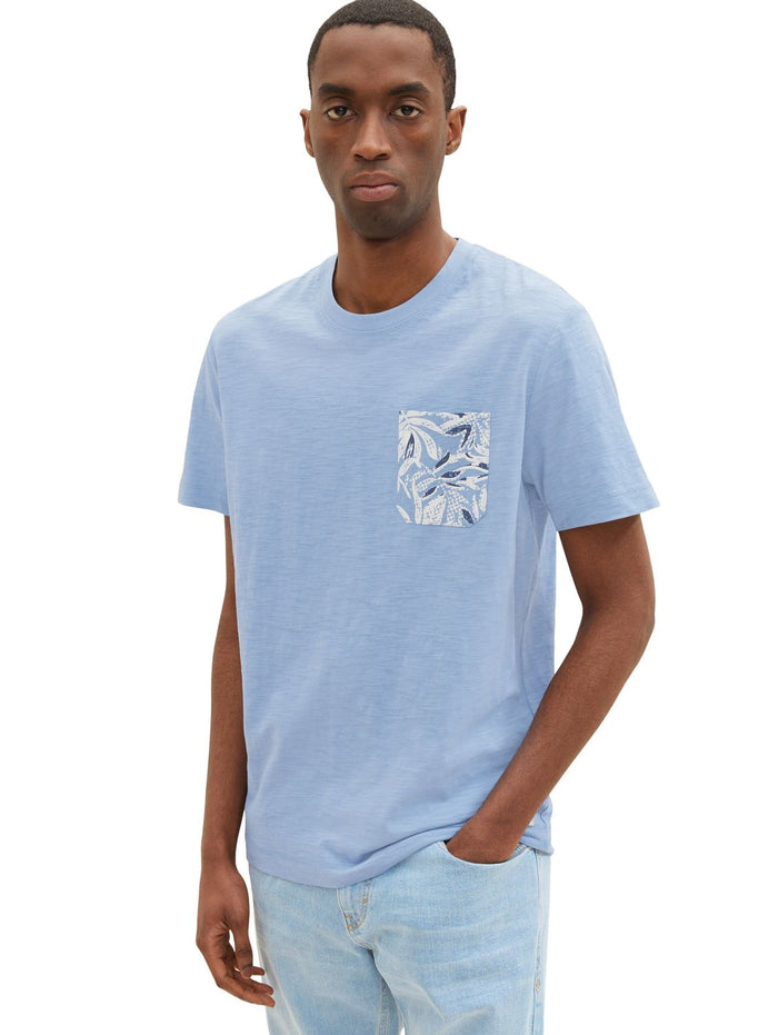 Tom Tailor Herren T-Shirt PRINTED CREWNECK - Regular Fit