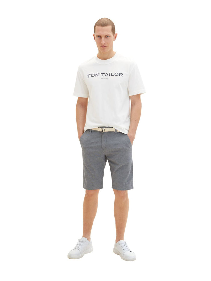 Tom Tailor Herren Bermuda Short SLIM CHINO BERMUDA+GÜRTEL - Slim Fit