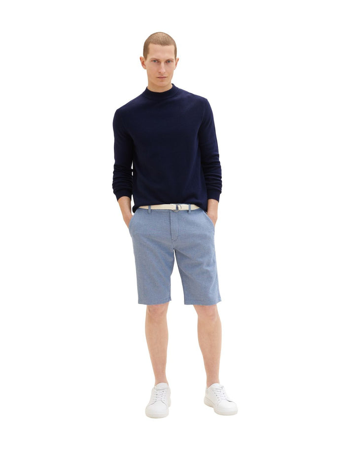 Tom Tailor Herren Bermuda Short SLIM CHINO BERMUDA+GÜRTEL - Slim Fit
