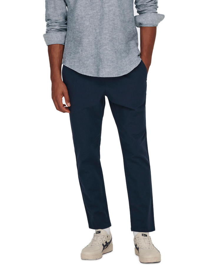 Only & Sons Herren Sweatpant ONSLINUS CROP LIN - Tapered Fit