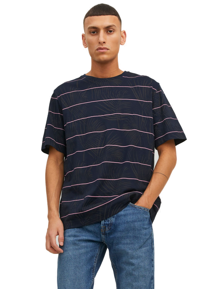 Jack & Jones Herren Rundhals T-Shirt  JORPALMA - Regular Fit