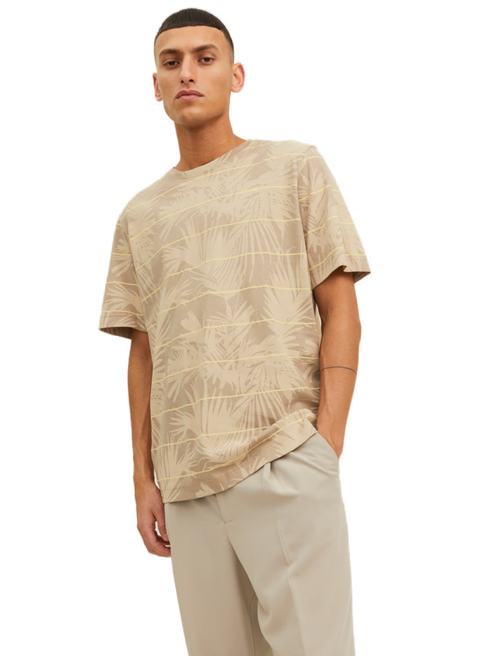 Jack & Jones Herren Rundhals T-Shirt  JORPALMA - Regular Fit