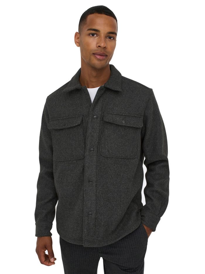Only & Sons Herren Freizeit Hemd ONSASH - Relaxed Fit